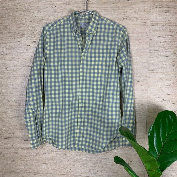 J.Crew Light Weight Tailored Check Button Down - Picture 6 of 8